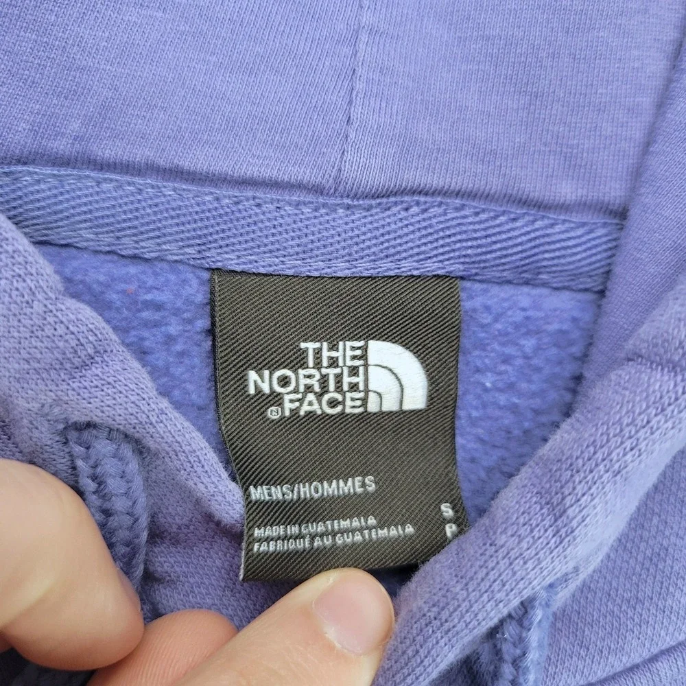 The North Face Hoodie Mens Small Purple Logo Pullover Fleece F23 721556-A7UNL